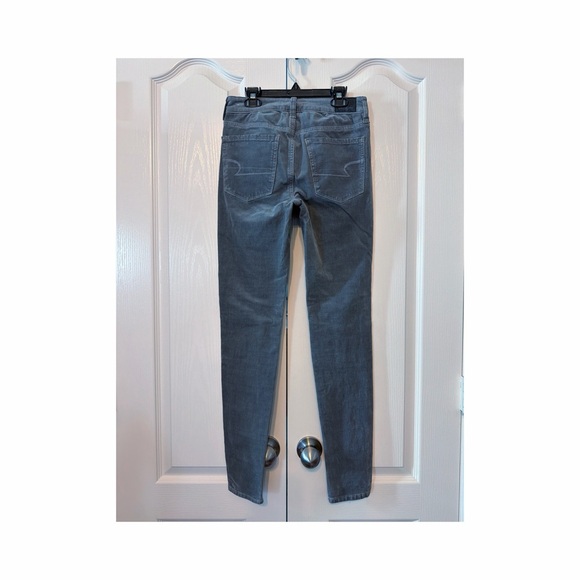 American Eagle Outfitters Gray Super Stretch Hi Rise Jegging Size 2 Regular - Picture 2 of 10